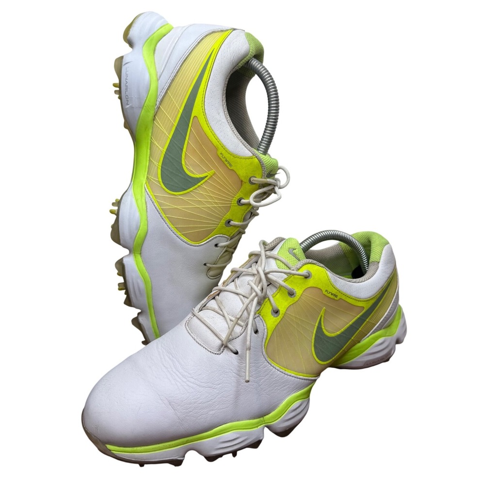 Nike Lunar Control 2 Mens Golf Shoes White Volt Venom Green 552073-102 Size 9